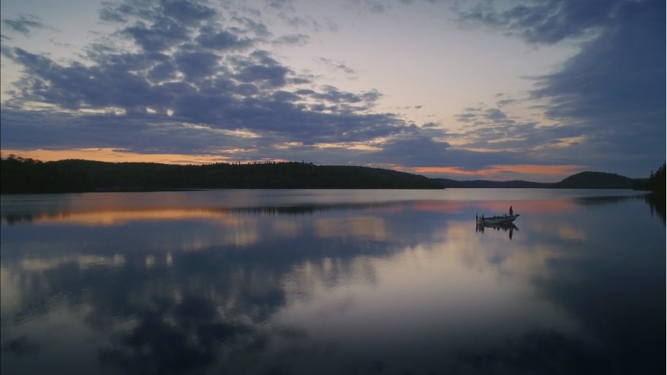 Cyril's last casts of the day - it had rained earlier, but the sunset was incredible.