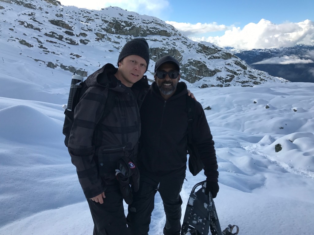 Vinit and John - yep that's a greeking kit in John's backpack.